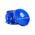 2.5 Inch Blue Kozo Sharp Teeth Herb Grinder Open View At Honeybee Herb Buzz Shop