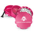 2.5 Inch Pink Kozo Sharp Teeth Herb Grinder 4-Parts View At Honeybee Herb Buzz Shop 