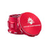 2.5 Inch Red Kozo Sharp Teeth Herb Grinder Open View At Honeybee Herb Buzz Shop 
