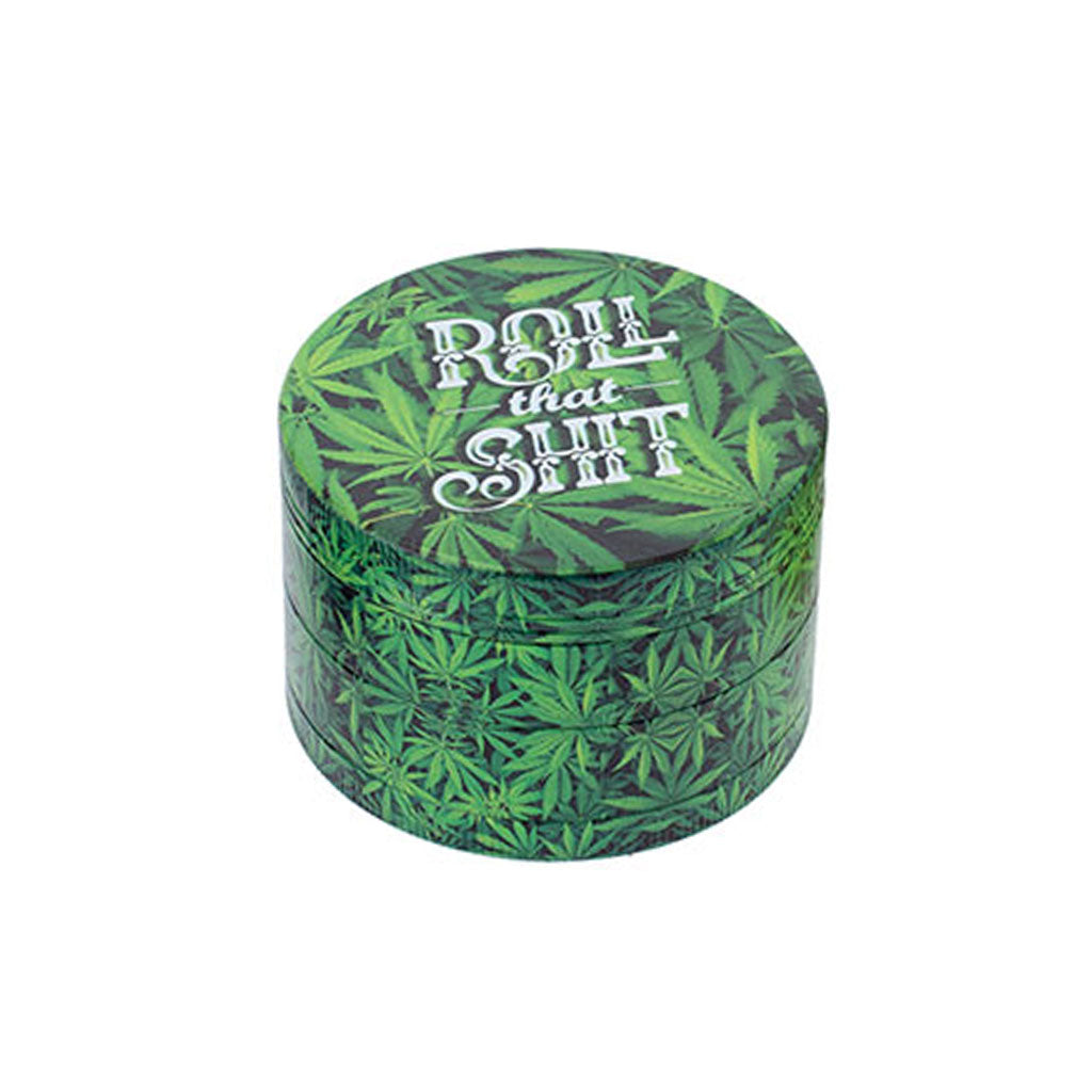 Roll That Shit 2-Inch Wacky Grinder With Kief Catcher Available At Honeybee Herb