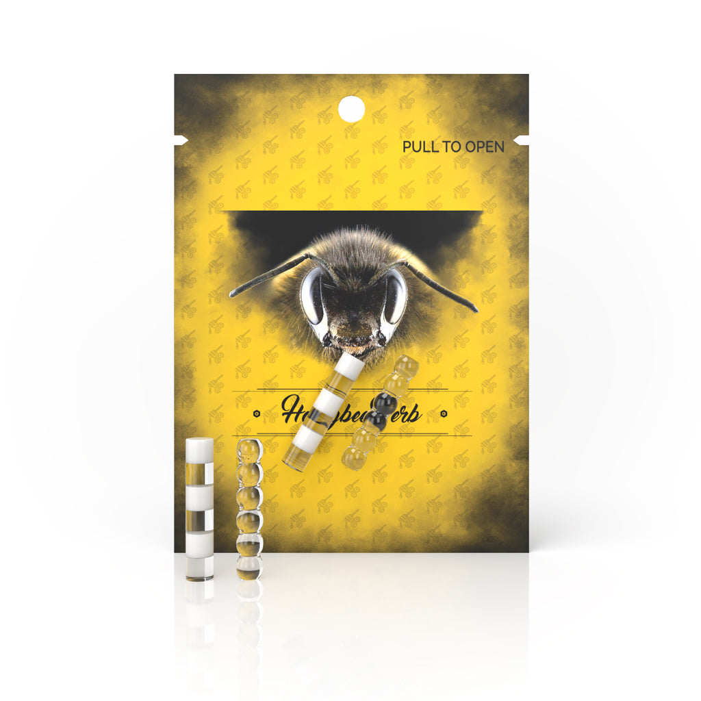 6mm OD And 30mm Length Various Design 2PCK Quartz Opaque Zebra & Bubble Pillars