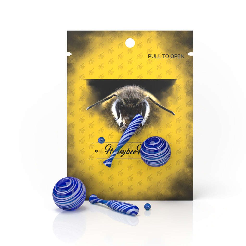 3 Pack Of Blue Dab Baseball Set Of Dab Bat And Dab Marbel Packaging View 