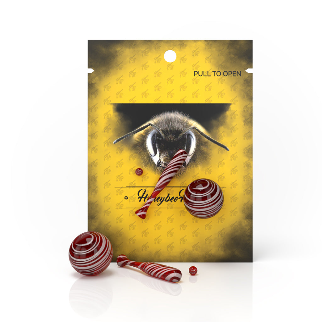 3 Pack Of Red Dab Baseball Set Of 1 Dab Bat And 2 Sizes Dab Marbel Packaging View 