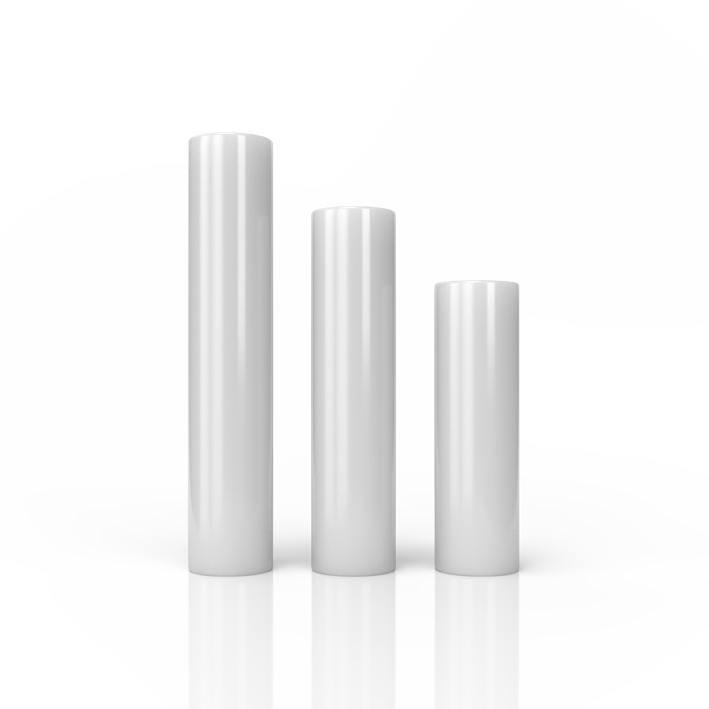 6mm OD And 20mm 25mm 30mm Length 3PK White Quartz Pillars Clear View    