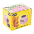Yellow retail box for the Fujima Dank Bank Piggy Bank Stash Jar with coin stack art.