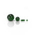 4 Pieces Green Terp Slurper Dab Marble Set Clear View