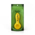 4-Inch Yellow Haze Frit Speckled Spoon Pipe Packaging View Available At Honeybee Herb
