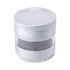4-Parts Silver See Through Chamber Grinder Available At Honeybee Herb
