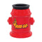 Large Fire Hydrant Ceramic Stash Jar in bright red with “Fire OG” graphic and black threaded lid