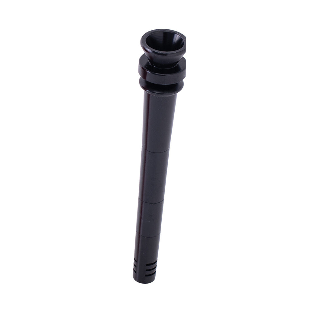 5.5-Inch Black Aluminum Downstem And Bowl Piece Available At Honeybee Herb