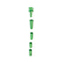 Green Aluminum Downstem And Bowl Shown Disassembled Into Five Parts