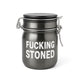 Fucking Stoned Airtight Glass Medium Stash Jar By Ted Miller Inno At Honeybee Herb