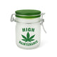 Ted Miller Innovations Airtight Frosted Glass 5 Oz. Medium High Maintenance Stash Jar From Honeybee Herb