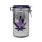 Airtight Purple Leaf Galaxy 6-Inch XL Stash Jar – Decorative Latch-Lock Storage Container From Honeybee Herb 