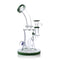 Green Glass Mouthpiece And Bottom Stand 7 Inch Candy Honeycomb Perc Dab Rig