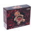 Retail box for the Fujima Voodoo Doll ceramic ashtray with red occult graphics and product photo.