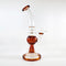 8 Inches Amber Cone Perc Glass Bong At Honeybee Herb Buzz Shop