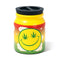 Large Ceramic Stash Jar - Stoned Smiley in a retail box available at Honeybee Herb