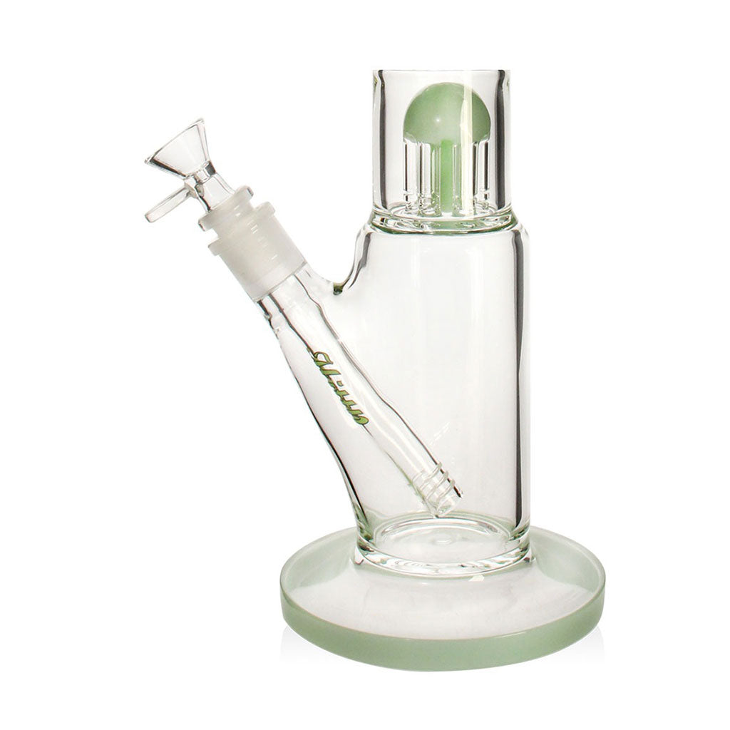 hittn-multi-chamber-quad-dome-perc-bong-green-base-view 