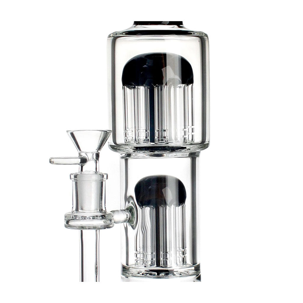 hittn-triple-tree-perc-bent-neck-bong-black-percolator-closeup
