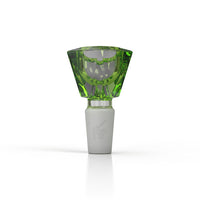 Thumbnail for Bong Glass Flower Bowl FB 4 Green Colour with 14mm Male Joint Clear Image