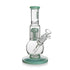 Buy Hittn green 8-arm tree perc bubble base bong – premium glass water pipe for smooth, cool smoking sessions.