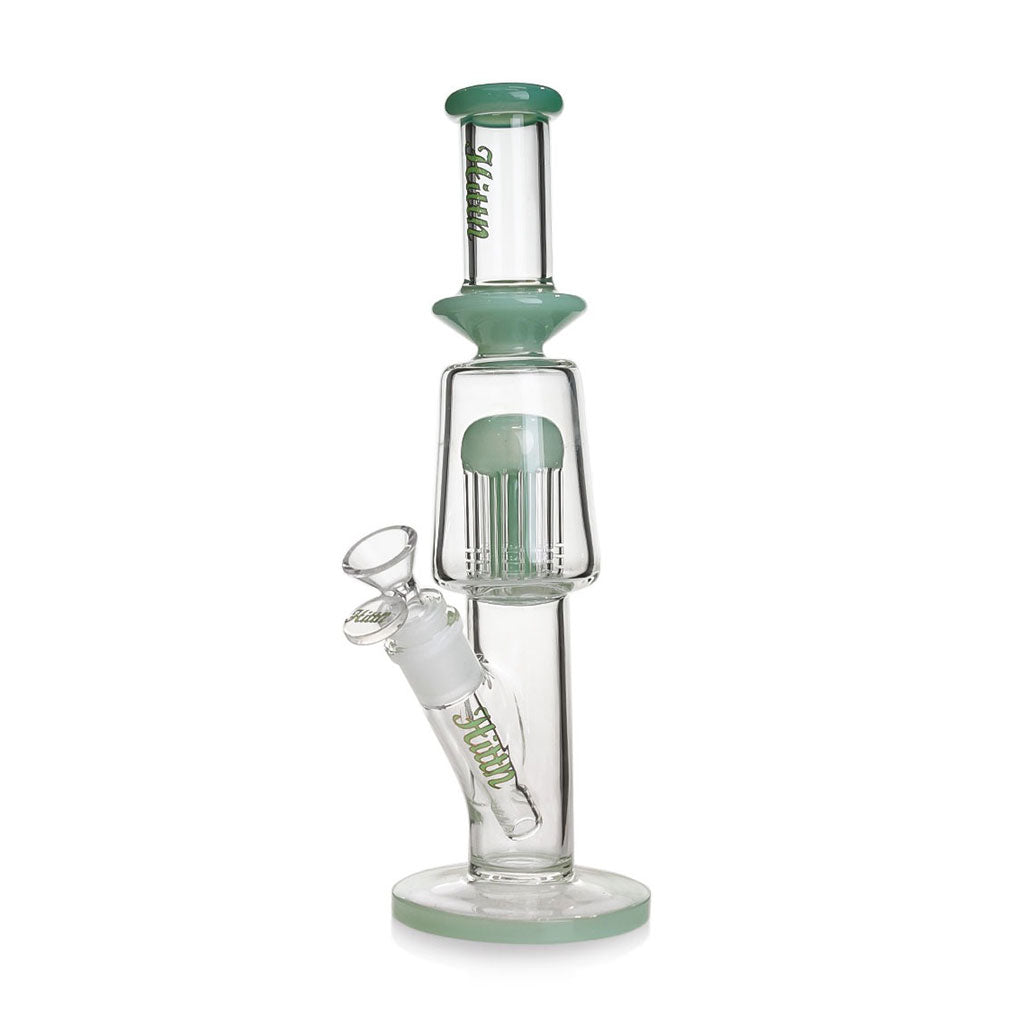 hittn-8-arm-tree-perc-bong-blue-front-view