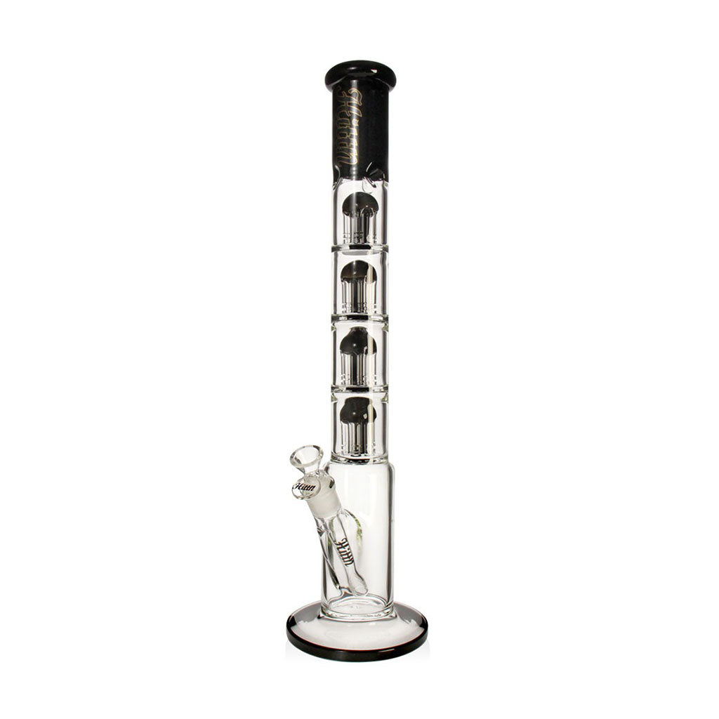 hittn-multi-chamber-quad-dome-perc-bong-black-full-view