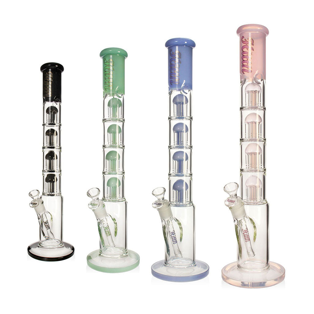 hittn-multi-chamber-quad-dome-perc-bong-green-color-variants