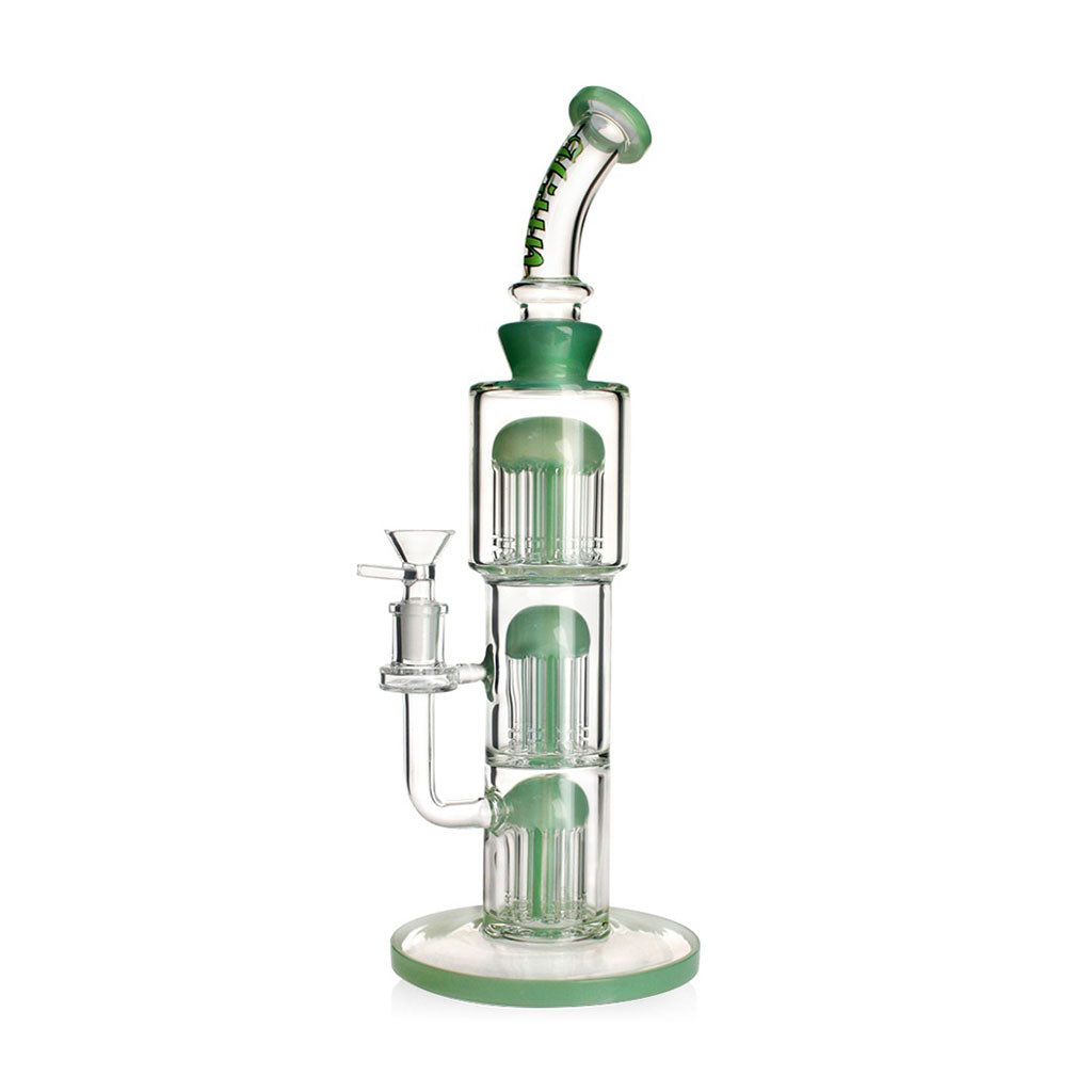hittn-triple-tree-perc-bent-neck-bong-green-full-view