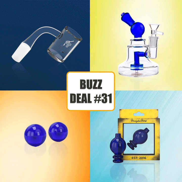 Best Buzz Deal For Dabbers Water Pipe Combo Honeybee Herb