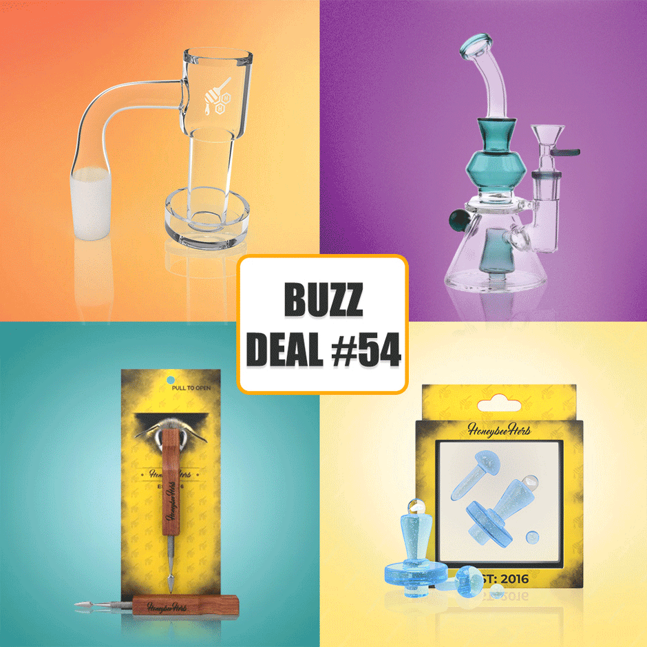 Best Buzz Deal For Dabbers Water Pipe Combo Honeybee Herb