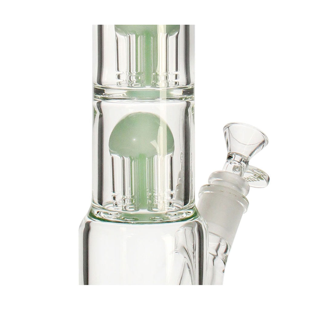 hittn-multi-chamber-quad-dome-perc-bong-green-dome-closeup