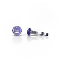Thumbnail for Dab Screw Sets Dab Inserts Blue Colour Clear View