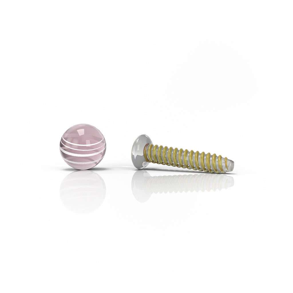 Dab Screw Sets Dab Inserts Yellow Colour Clear View