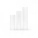 20mm 25mm 30mm Sizes 3PK Hollow Clear Quartz Dab Pillars Straight View | Slurper Style Banger Inserts