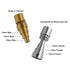 Domeless Titanium Gold And Silver 6-in-1 Original Enail Banger Nail Infographic