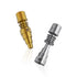 Domeless Titanium Gold And Silver 6-in-1 Skillet Enail Banger Nail Compatible With 10mm, 14mm & 18mm Both Joints.