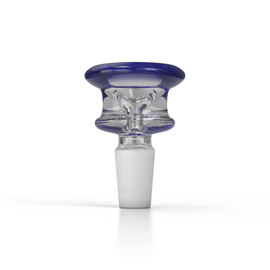 Glass Bong Flower Bowl FB 3 Blue Colour With 14mm Male Joint Clear Image