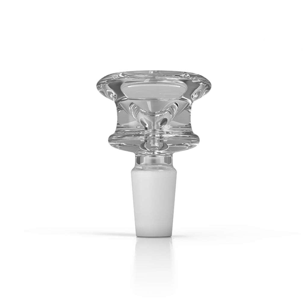 Glass Flower Bowl FB 3 Clear Colour With 14mm Male Joint Clear Image