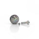 Glass Mushroom Pillar Terp Set Dab Inserts Gray Colour Clear View 