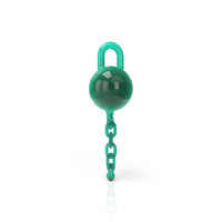 Thumbnail for Glass Terp Chain One Piece Dab Inters Green Colour Vertical Clear View