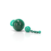 Thumbnail for Glass Terp Chain Two Piece Set Green Colour Horizontal Clear View