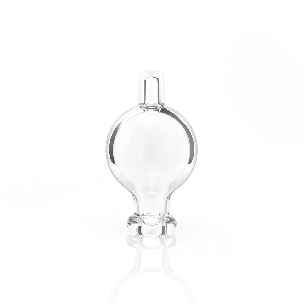 Honey Bubble Glass 30mm Outer & 8mm Spout Diameter Carb Cap Vertical Clear View