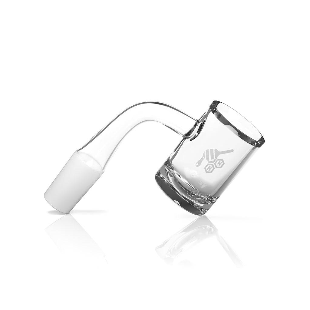 Honey Hybrid Quartz Banger 90 Degree YL with 10mm 14mm 18mm Male & Female Joints for Water Pipes, Bong & Dab Rigs | Honeybee Herb