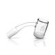 Honey & Milk Bevel Bowl Quartz Banger 45° Degree Yellow Line with 10mm 14mm 18mm Male & Female Joints for waterpipes | Honeybee Herb