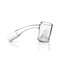 Honey & Milk Core Reactor Quartz Banger 45° Degree Yellow Line with 10mm 14mm 18mm Male & Female Joints for waterpipes | Honeybee Herb