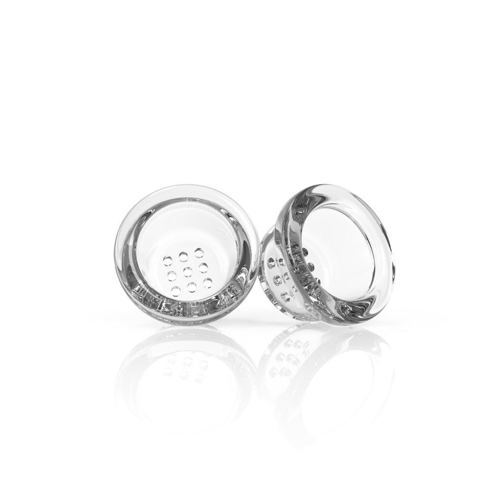 Honeybee Herb 9-Hole Glass Pipe Screen Clear View 