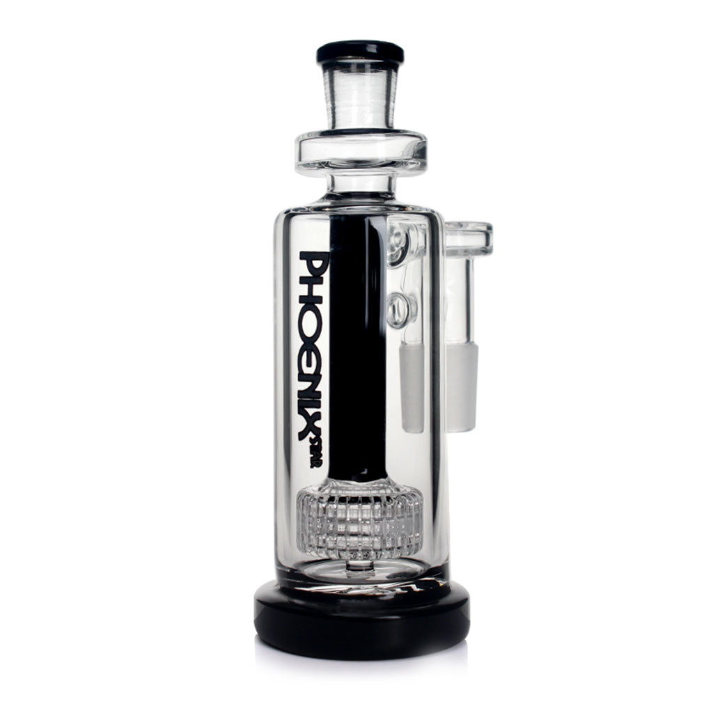 Phoenix Star Black 18MM Male 90°-Degree Single Matrix Perc Ash Catcher Actual Product View