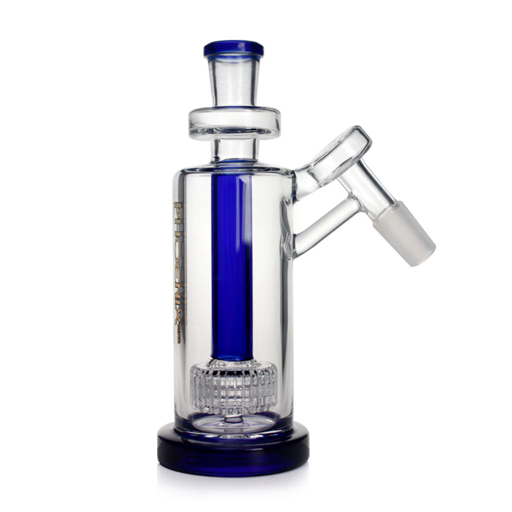 Phoenix Star Blue 14MM Male 45°-Degree Single Matrix Perc Ash Catcher Clear View